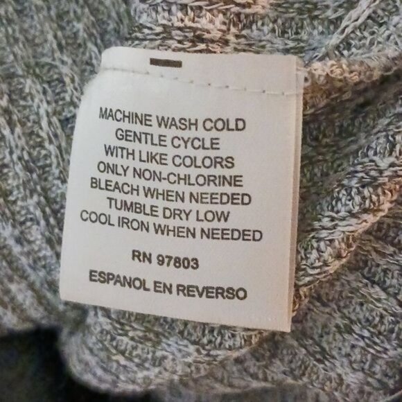 Bar III Textured Knit Sweater Contrast Fabric Long Sleeve Stretch Womens Size M - Picture 7 of 7